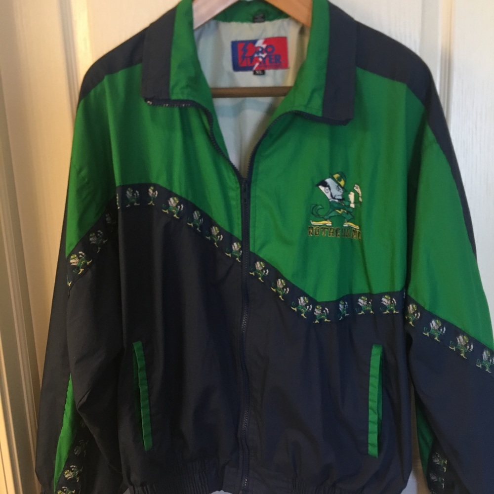 Vintage ** Pro Player ** Notre Dame Jacket